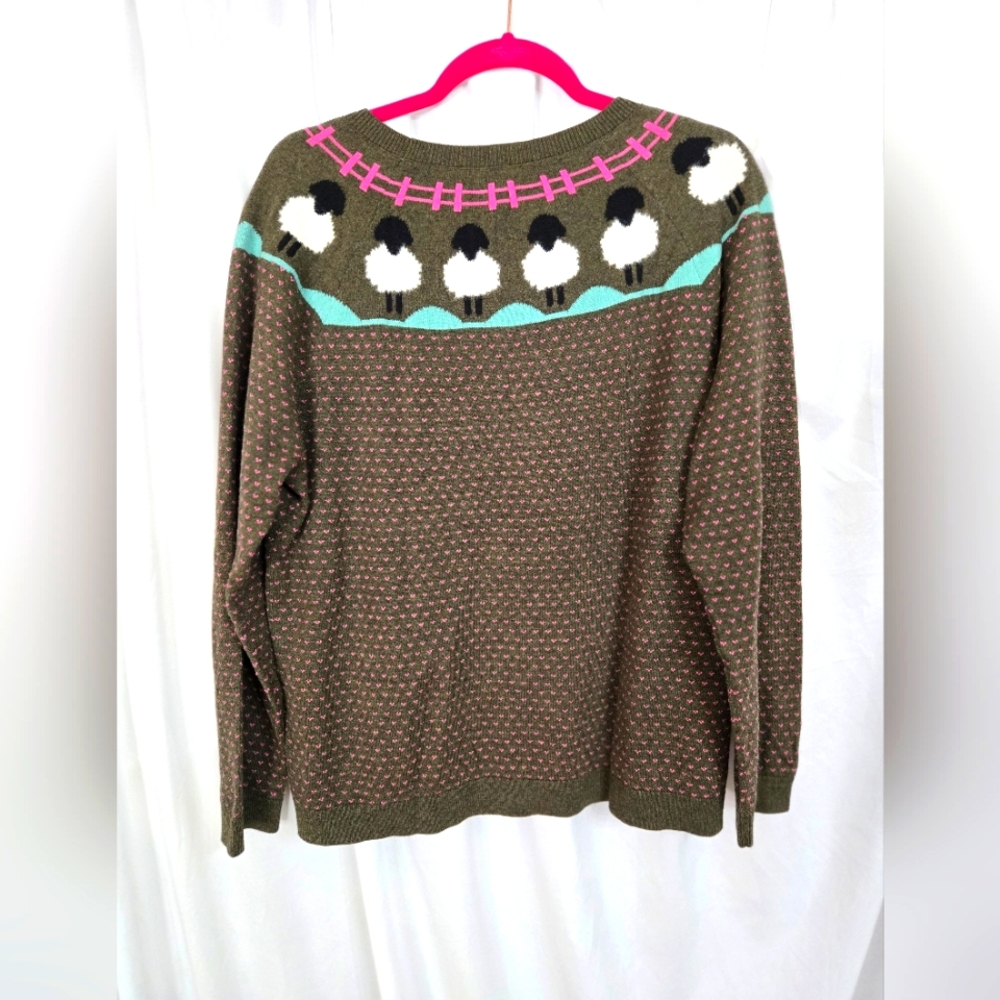 Talbots Classic Preppy Sheep Lamb Sweater Size  XL P Women’s - Picture 3 of 6